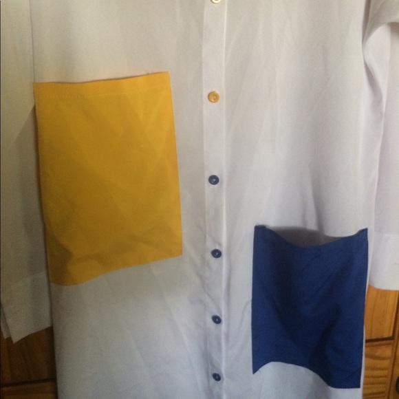 Funky Asymmetrical Oversized Shirt - Picture 3 of 7